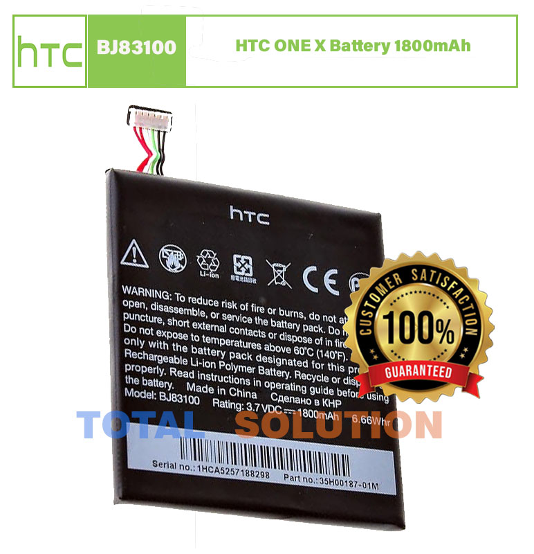 100% Original HTC HTC ONE X Battery BJ83100 1800mAh