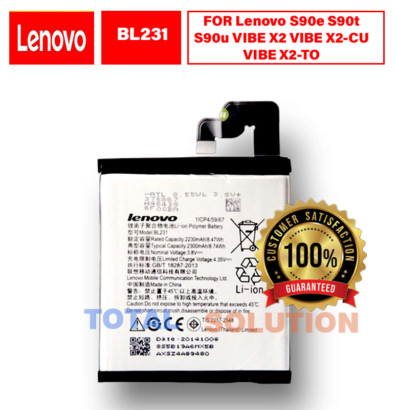 100% ORIGINAL BL231 BATTERY FOR Lenovo S90e S90t S90u VIBE X2 VIBE X2-CU VIBE X2-TO