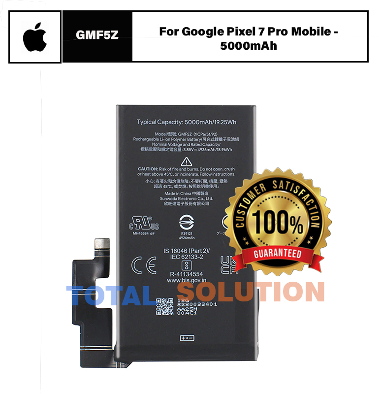 Original Google - GMF5Z Battery For Google Pixel 7 Pro Mobile - 5000mAh