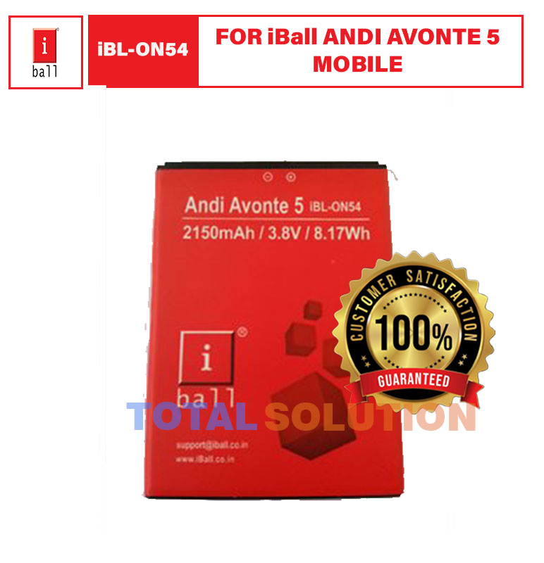 Original iBall iBL-ON54 Battery For iBall Andi Avonte 5 Mobile 2150 mAh and 3 months replacement warranty.
