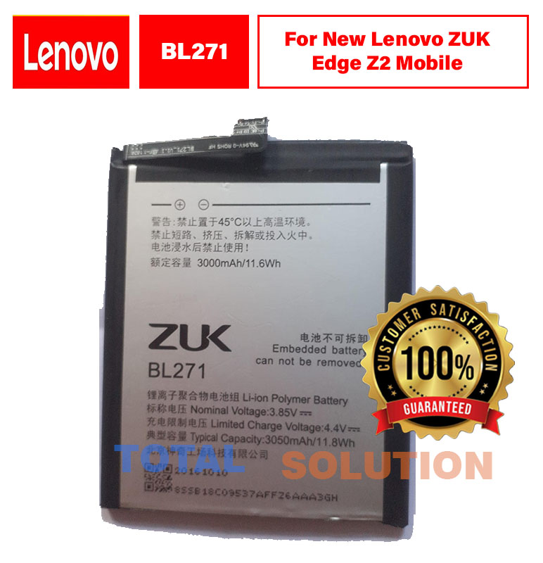 Lenovo ZUK Edge Z2 Mobile BL271 Battery with 6 months warranty.