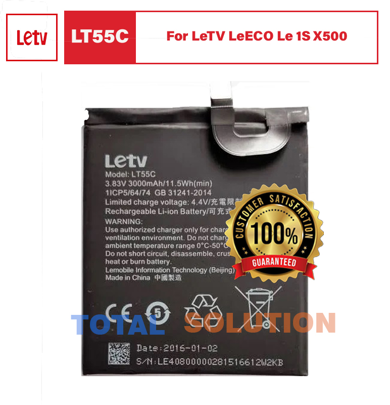 ORIGINAL BRAND NEW  LETV LT55C  LeTV  BATTERY For LeTV LeECO Le 1S X500 With 3000mAh