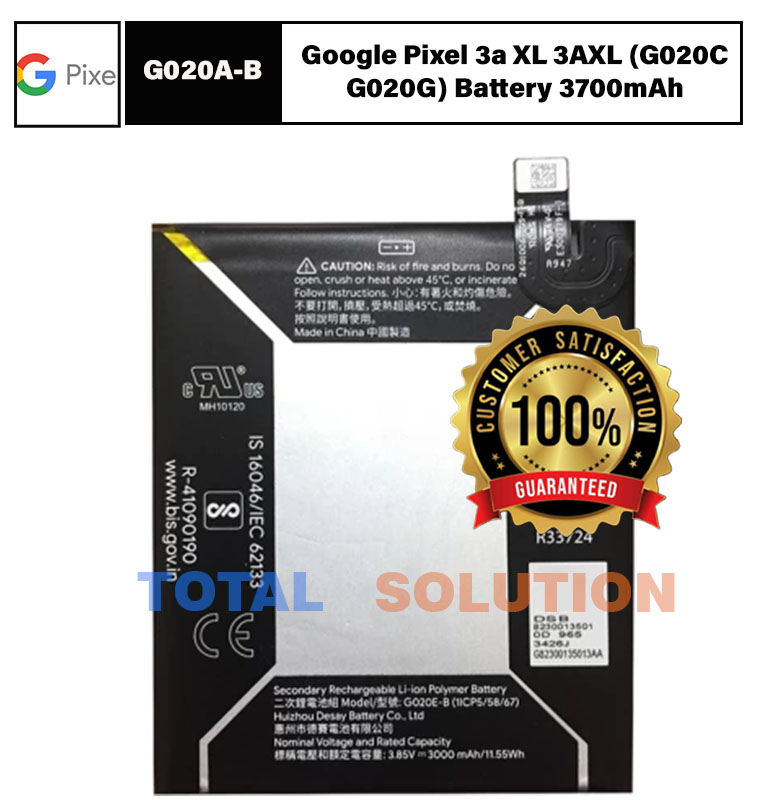 Original BRAND NEW Google Pixel Battery G020A-B 3a XL 3AXL (G020C G020G) Battery G020A-B - 3700mAh
