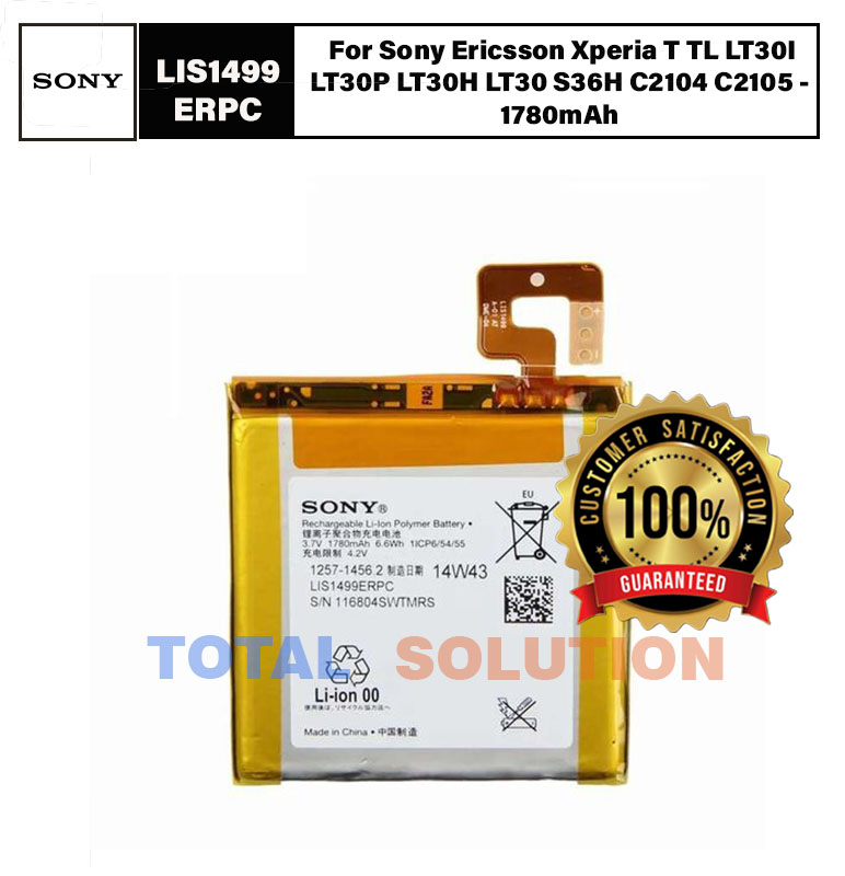 Original Sony LIS1499ERPC Battery For Sony Ericsson Xperia T TL LT30I LT30P