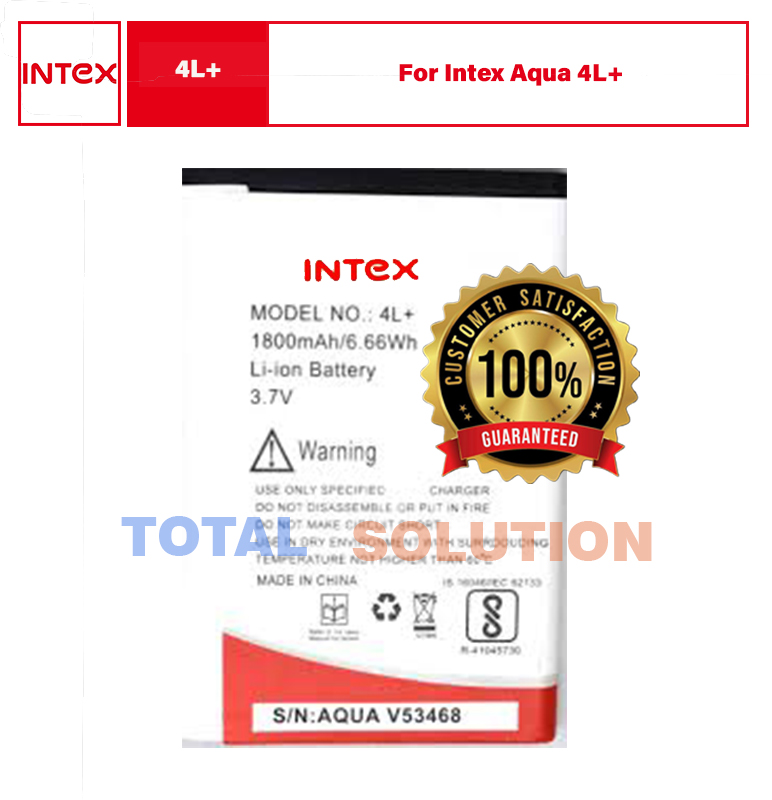 Original  Intex Aqua 4L+ Battery with 1800 mAh