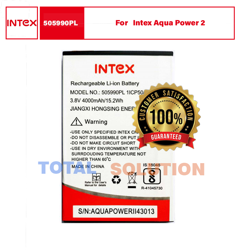 100% Original  Intex 505990PL Battery for Intex Aqua Power 2 Mobile