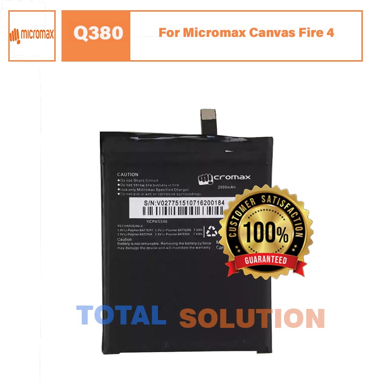 NEW Original Battery For Micromax Canvas Fire 4 A107 And Canvas Spark Q380