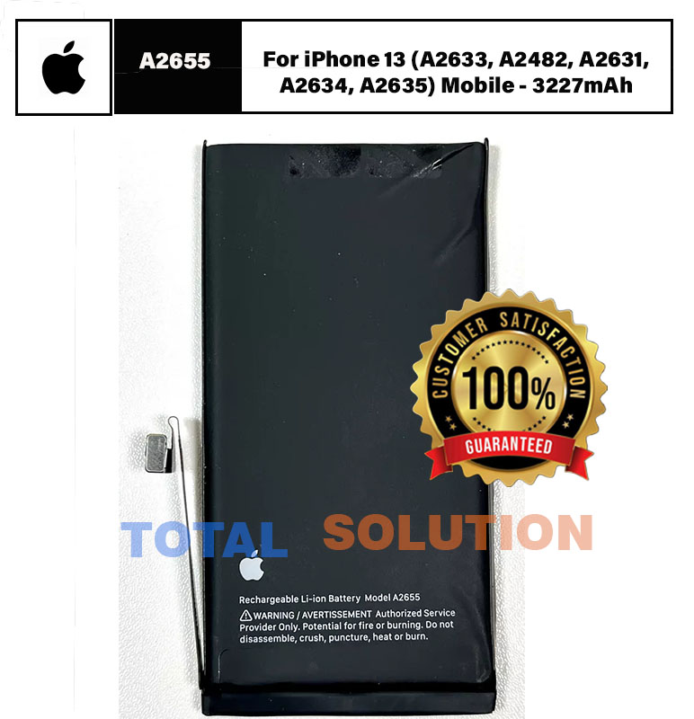 Original Apple A2655 Battery For iPhone 13 (A2633,) Mobile - 3227mAh