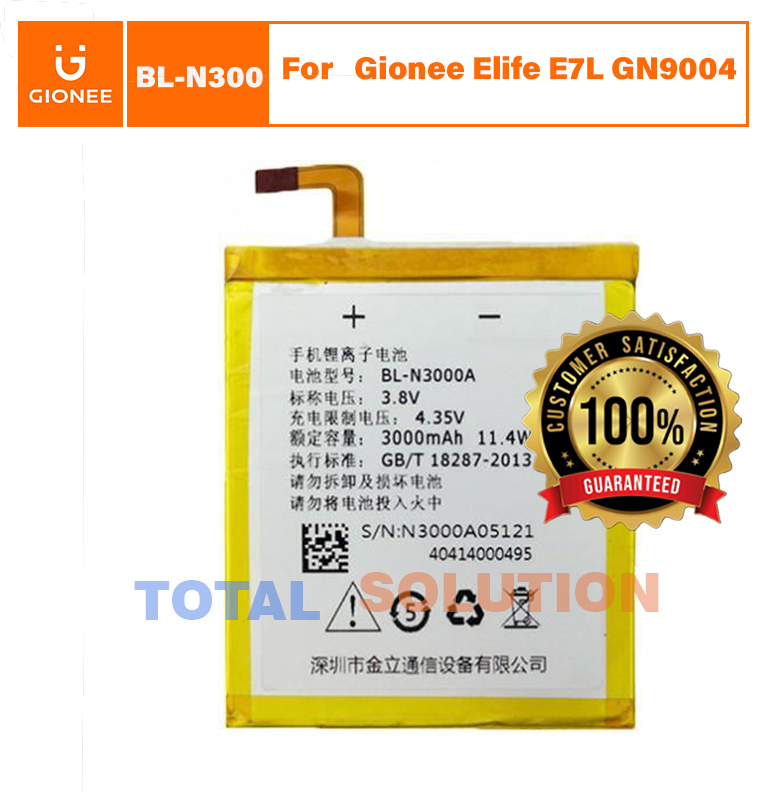 BRAND NEW Original BL-N3000A Gionee  Battery For Gionee Elife Gionee E7L GN9004 Gionee Mobile 3000mAh