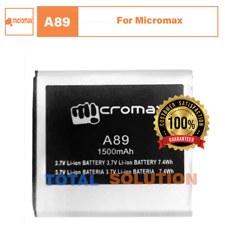 Original Micromax A89 Ninja battery with 1500 mAh & 3 months dealer warranty
