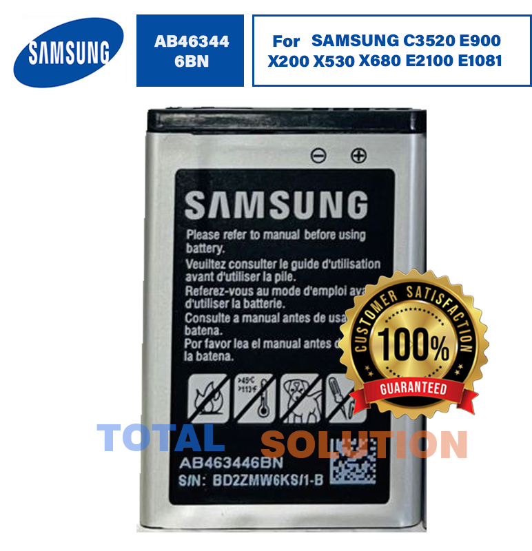 ORIGINAL AB463446BN AK BATTERY FOR SAMSUNG C3520 E900 X200 X530 X680 E2100 E1081 - AB463446BU