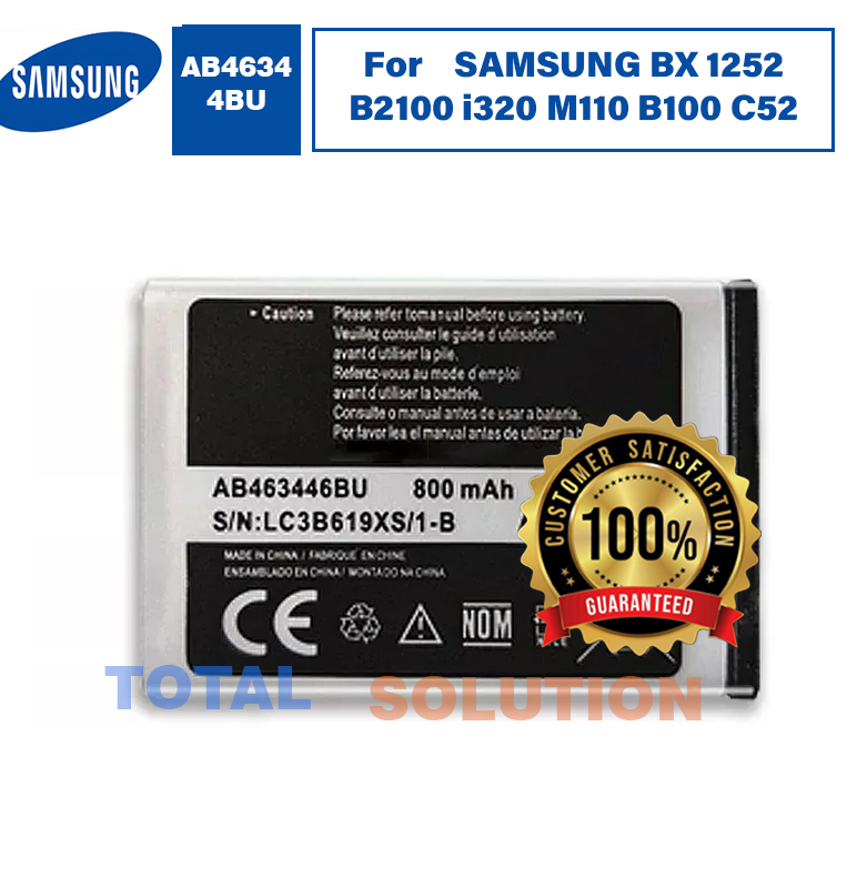 100% ORIGINAL AB553446BU BX BATTERY FOR SAMSUNG BX 1252 B2100 i320 M110 B100 C52