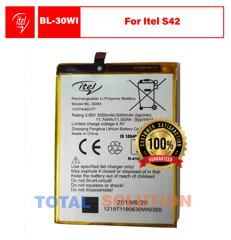 ORIGINAL BL-30WI BATTERY FOR Itel S42 Mobile 3050mAh BL30WI