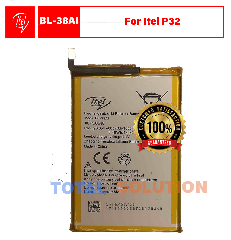 Original BL-38AI Battery For Itel P32 Mobile 4000mAh BL38AI