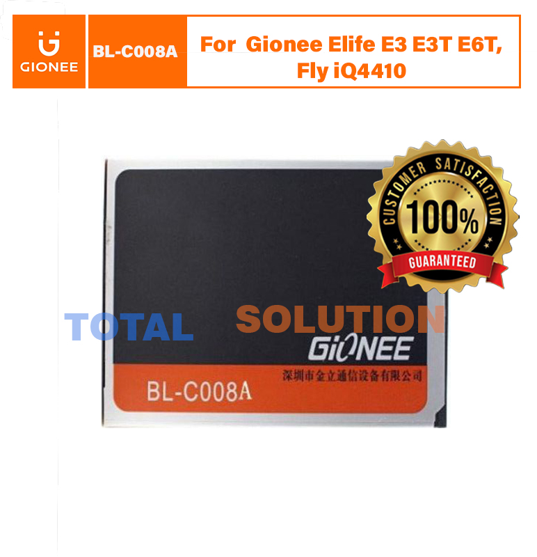 NEW ORIGINAL BL-C008A BATTERY FOR Gionee Elife E3 E3T E6T, Fly iQ4410 - 1800mAh