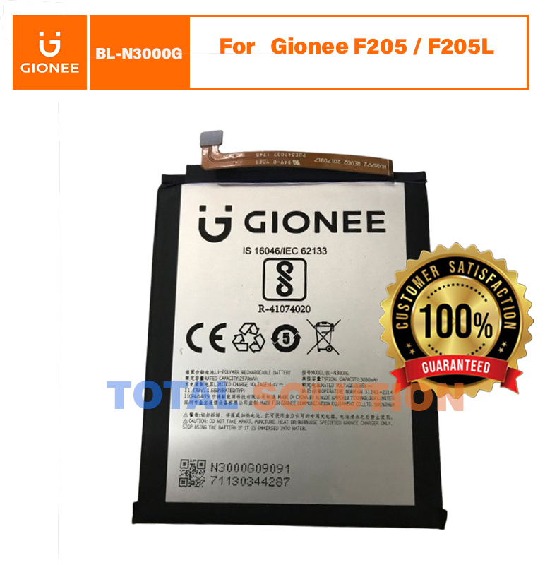 Original Gionee BL-N3000G Battery For Gionee F6 / F6L / S11 Lite Mobile - 3030mAh