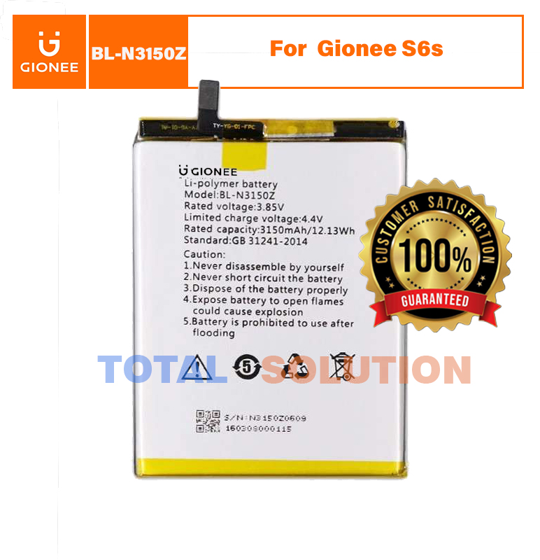ORIGINAL BL-N3150Z BATTERY For Gionee S6s Mobile - 3150mAh