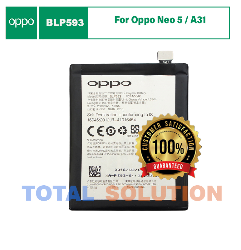 Original Oppo BLP593 Battery For Oppo Neo 5 / A31 - 2000mAh