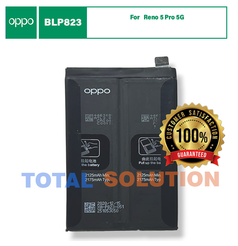 100% Original Brand New Oppo Reno 5 Pro 5G BLP823 Battery 4350mAh 6 months warranty