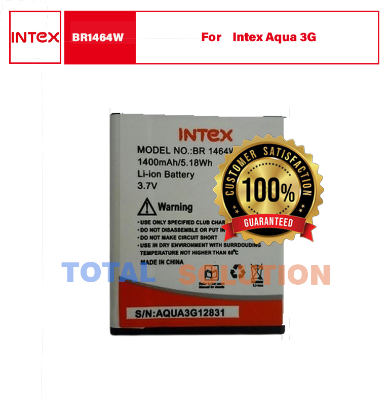 Original Intex BR1464W Battery For Intex Aqua 3G - 1400mAh