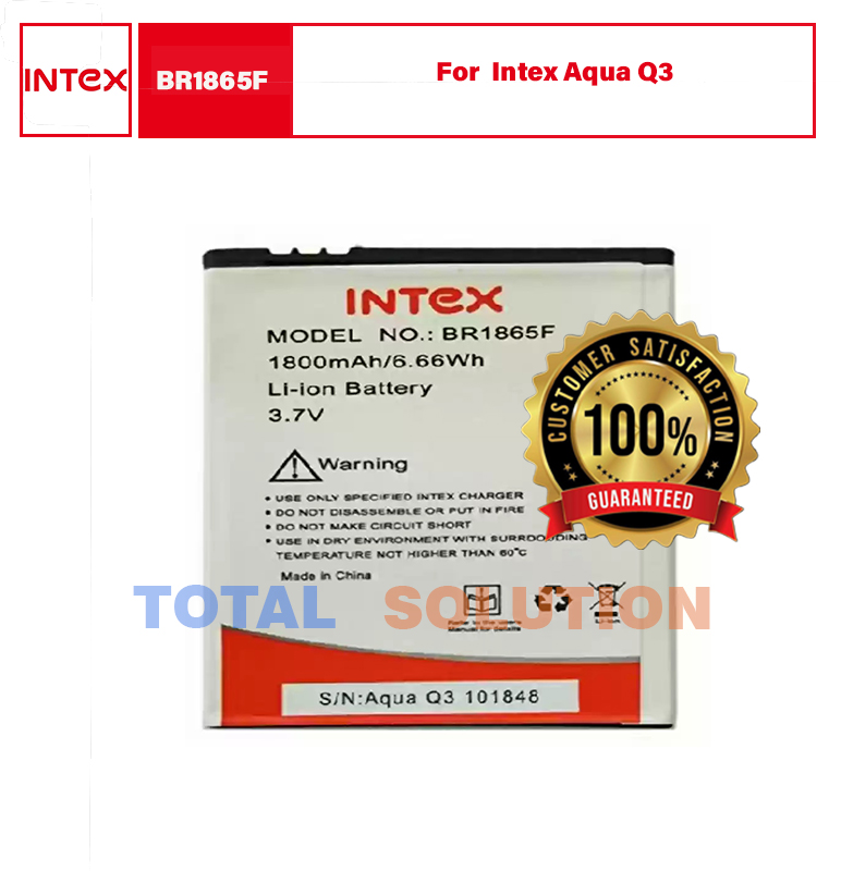 Intex BR1865F BATTERY For Intex Aqua Q3 Mobile with 1800mAh