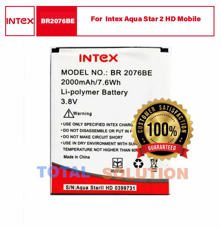 Intex Aqua Star 2 HD BR2076BE Battery
