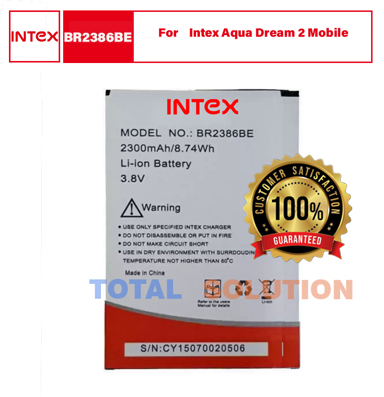 Intex BR2386BE Battery For Intex Aqua Dream 2 Mobile WITH 2300mAh