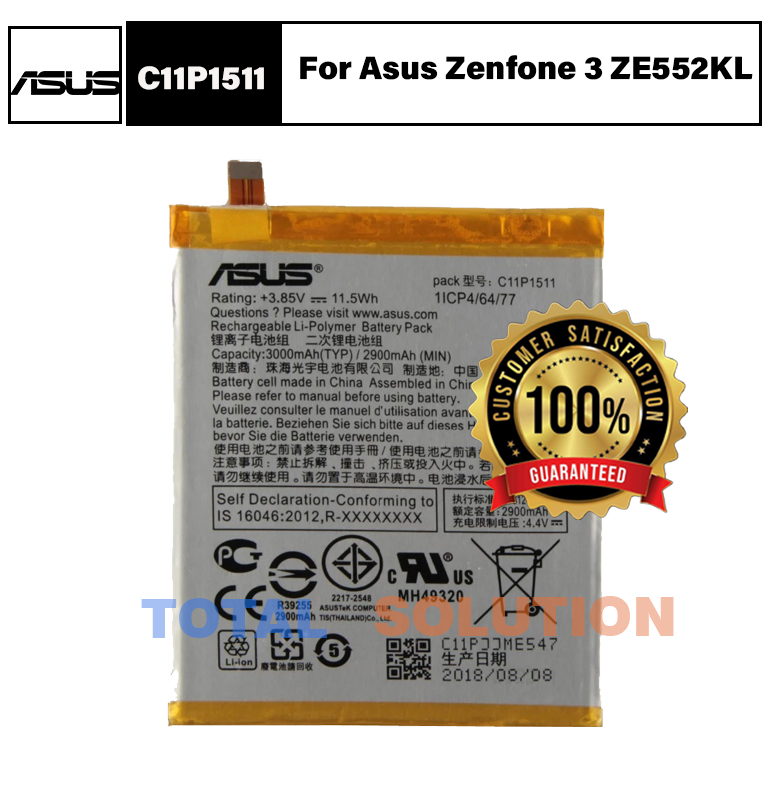 100% Original Brand New Asus C11P1511 BATTERY FOR Asus ZENFONE 4 SELFIE Mobile 6 months warranty