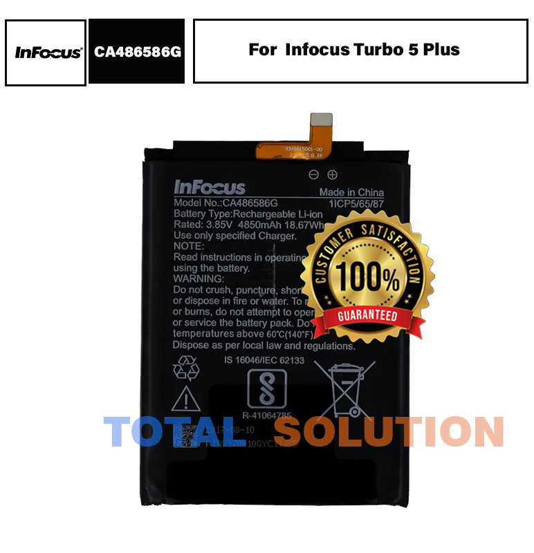 Original Infocus Turbo 5 Plus Battery CA486586G - 4850mAh