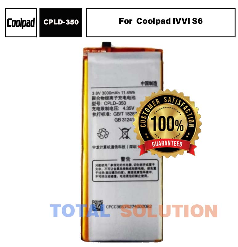 100% ORIGINAL CPLD-350 BATTERY FOR Coolpad IVVI S6 With 2700mAh