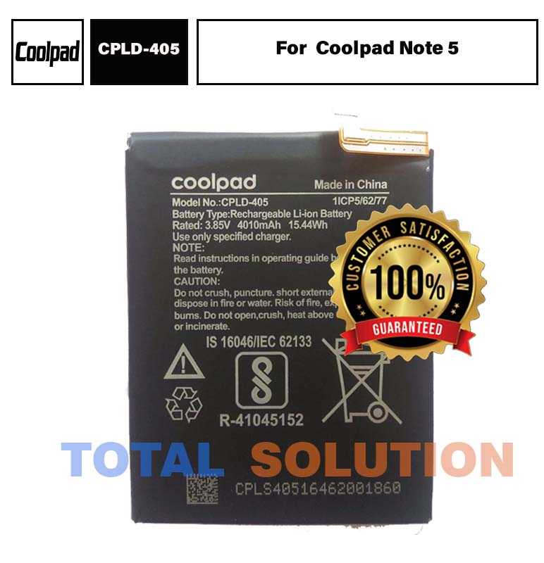Original Coolpad Note 5 Battery CPLD-405 battery with 4010 mAh