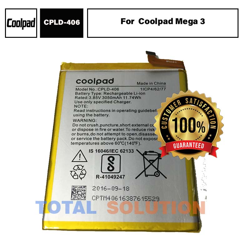 100%Original Coolpad Mega 3 Battery CPLD-406 - 3050mAh