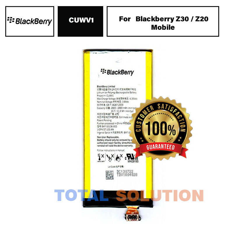 Original Blackberry Z30 / Z20 Battery CUWV1 - 2880mAh