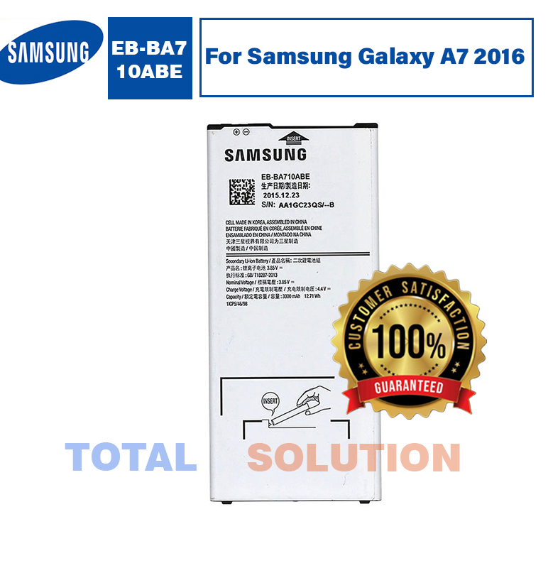 100% Original Samsung Galaxy A7 A710 2016 EB-BA710ABE 3000 mAh Battery