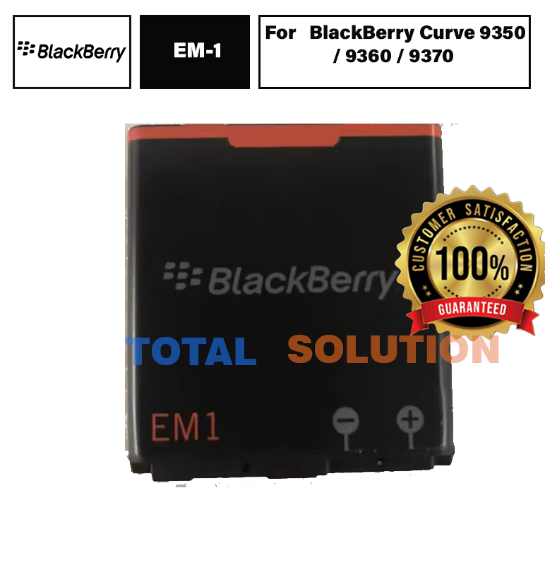 Original BlackBerry EM1 Battery For BlackBerry Curve 9350 / 9360 / 9370 Mobile EM-1 - 1000mAh