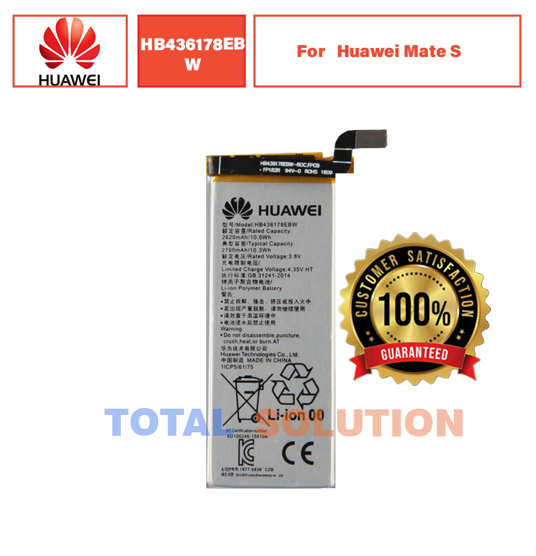 Original Huawei HB436178EBW Battery For Huawei Mate S Mobile - 2700mAh