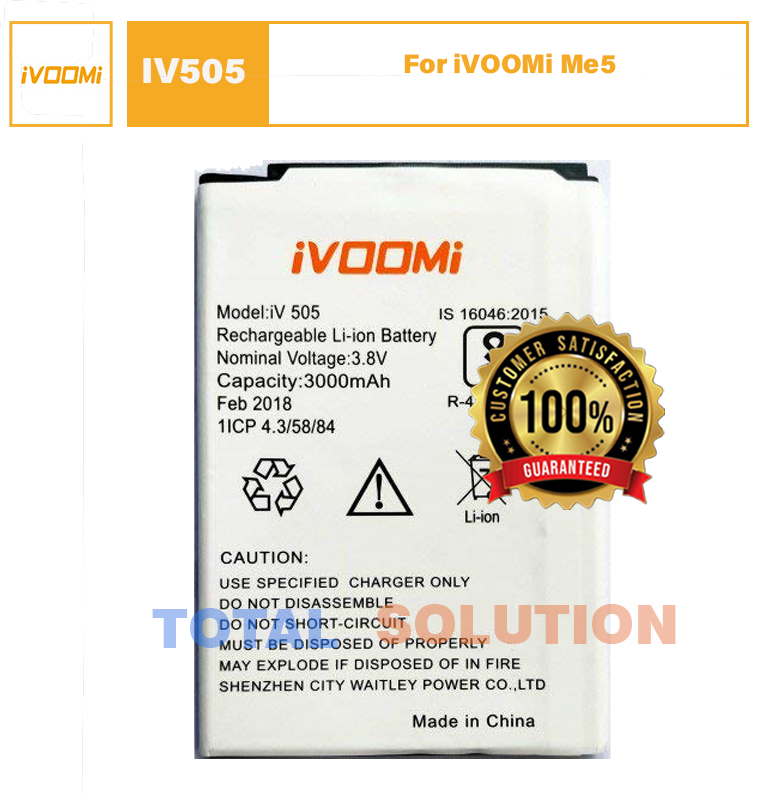 100% Original iVoomi iv505 battery for iVoomi Me4 vs Mobile