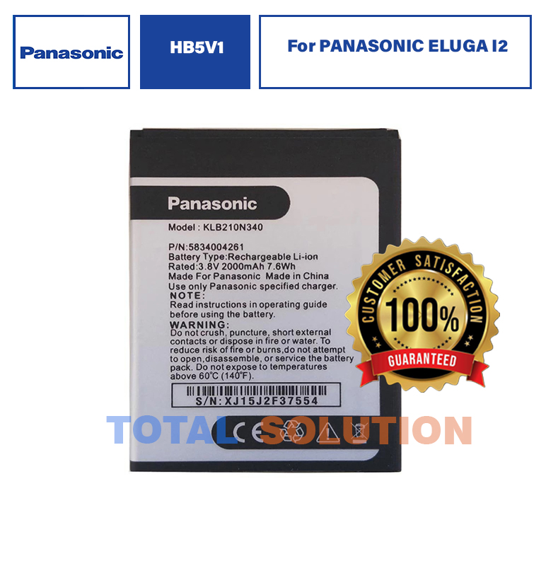 Original Panasonic KLB210N340 battery FOR PANASONIC ELUGA I2 MOBILE phone