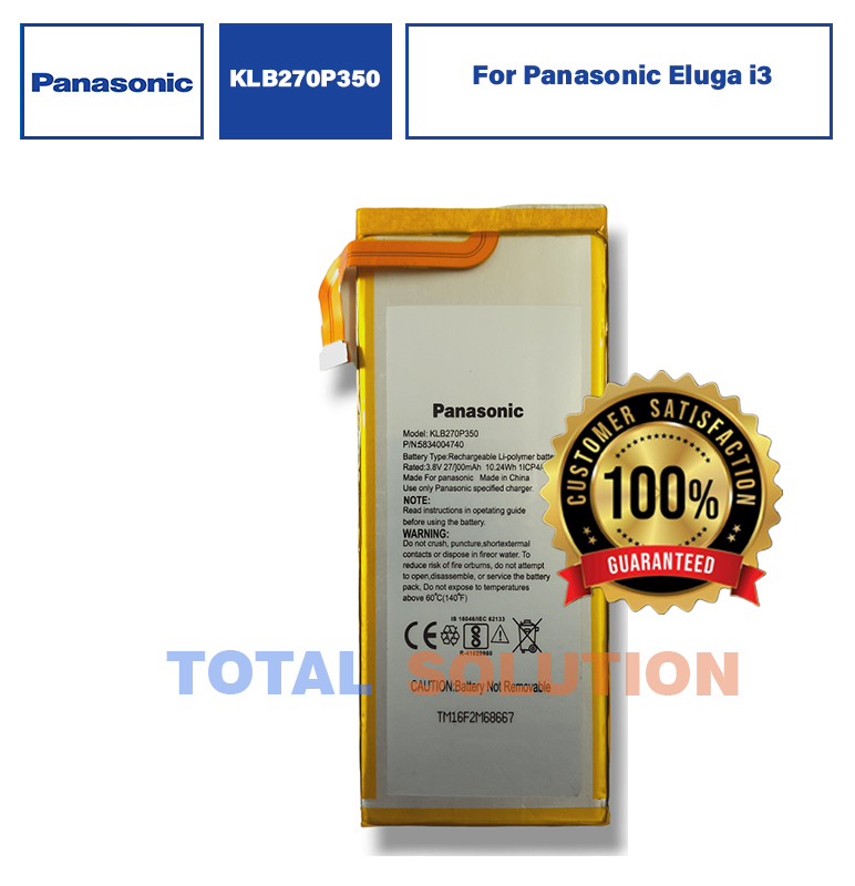 Original Panasonic KLB270P350 Battery For Panasonic Eluga i3 - 2700mAh