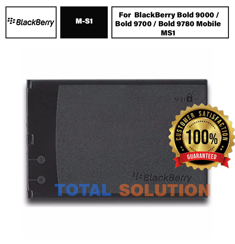 Original BlackBerry M-S1 Battery For BlackBerry Bold 9000 / Bold 9700 / Bold 9780 Mobile MS1 - 1500mAh