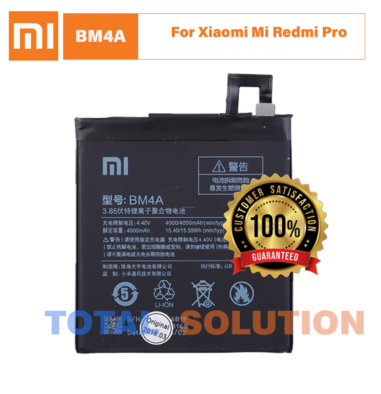 OriginaI Xiaomi BM4A Battery For Xiaomi Redmi Pro - 4050mAh