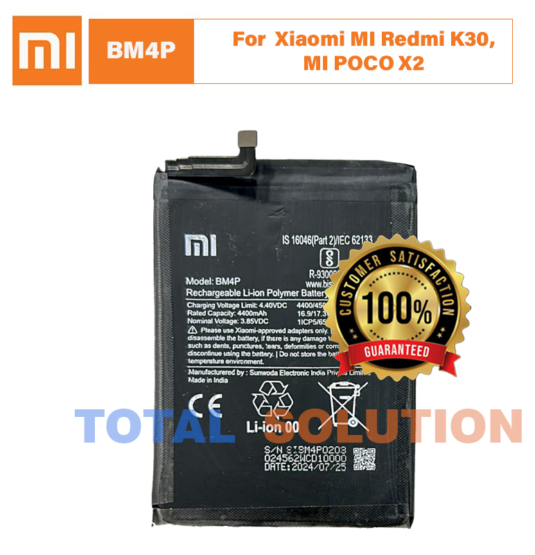 ORIGINAL BM4P BATTERY FOR Xiaomi MI Redmi K30, MI POCO X2 - 4500mAh
