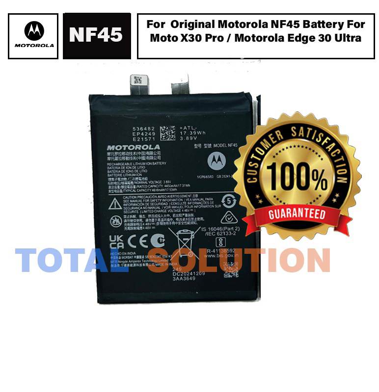 100% Original Motorola Edge 30 Ultra (XT-2201) Battery NF45 - 4610mAh