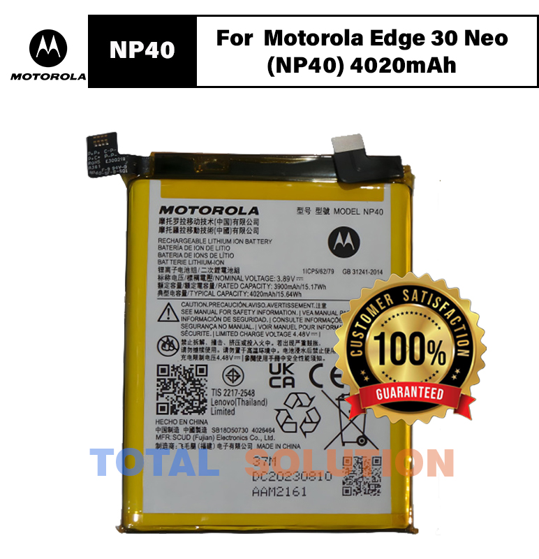 Original Battery For Motorola Edge 30 Neo (NP40) 4020mAh