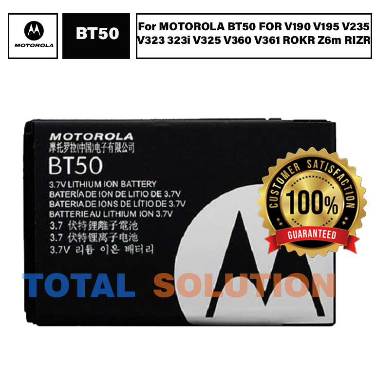 ORIGINAL MOTOROLA BT50 FOR V190 V195 V235 V323 323i V325 V360 V361 ROKR Z6m RIZR