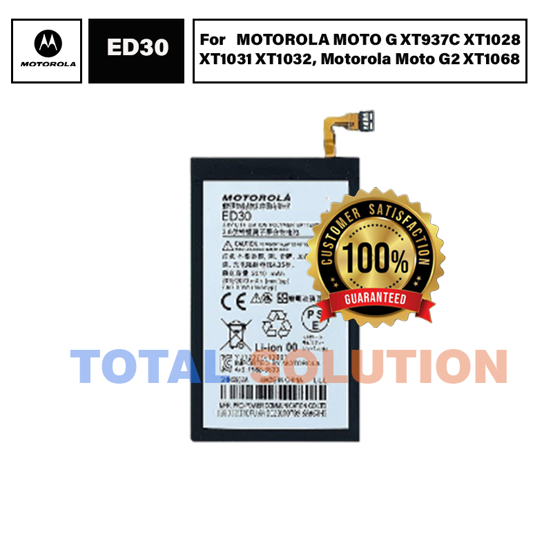 ORIGINAL ED30 BATTERY FOR MOTOROLA MOTO G XT937C XT1028 XT1031 XT1032, Motorola Moto G2 XT1068 - 2010mAh