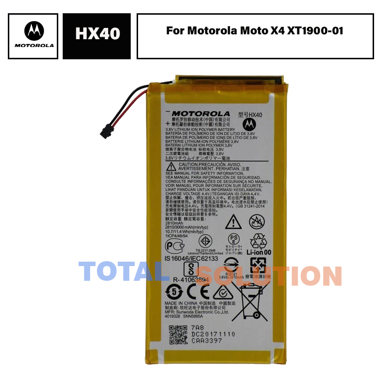 Original BRAND NEW Motorola Moto X4 Battery HX40 - 3000mAh