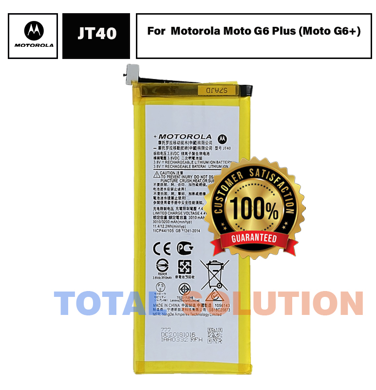 NEW Original Motorola Moto G6 Plus Battery JT40 - 3200mAh