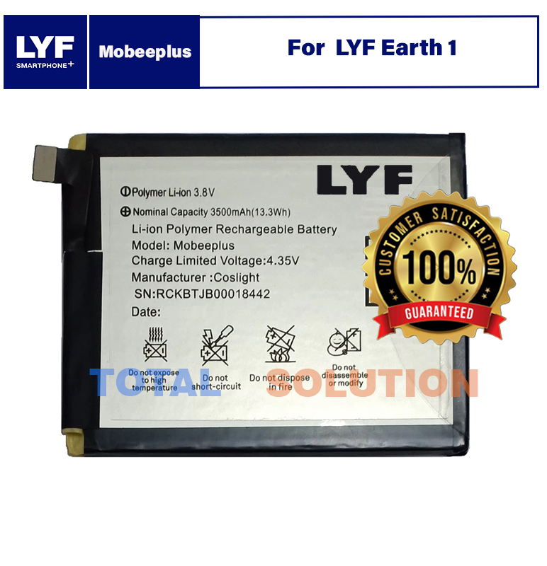 100% Original LYF Earth 1 LS 5501 Mobeeplus Battery - 3500mAh