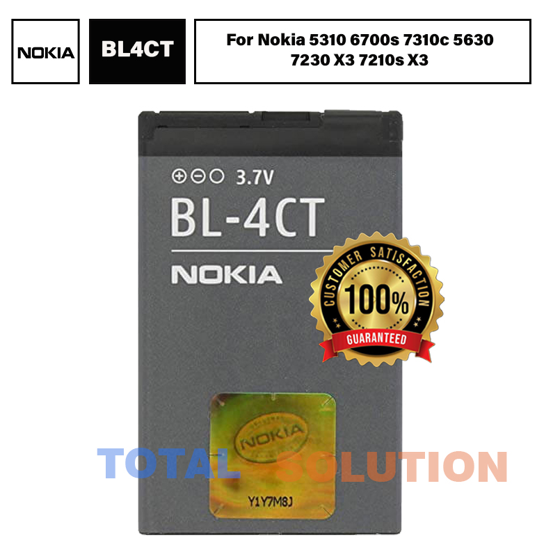 Original BL-4CT BL4CT Battery For Nokia 5310 6700s 7310c 5630 7230 X3 7210s X3 - 860mAh